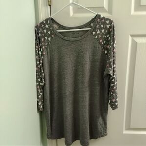Torrid Classic Fit Hearts Stars Raglan Tee